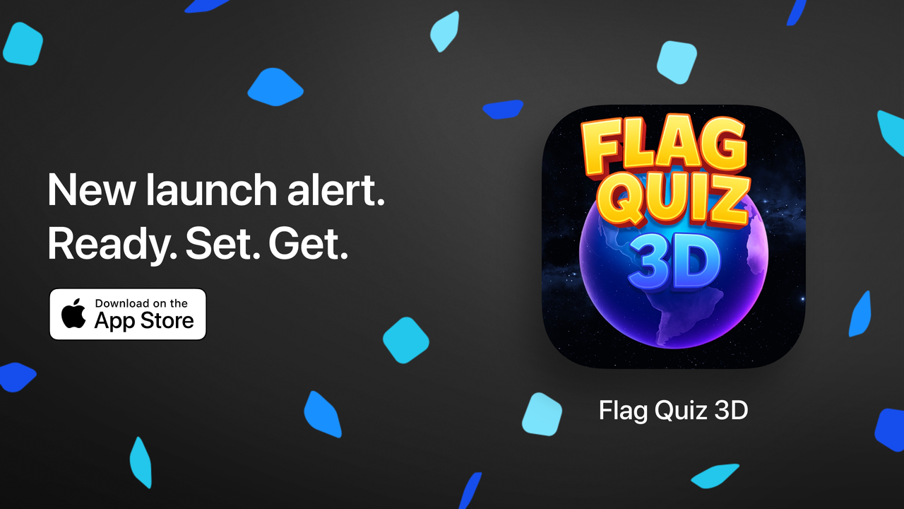 Flag Quiz 3D Banner